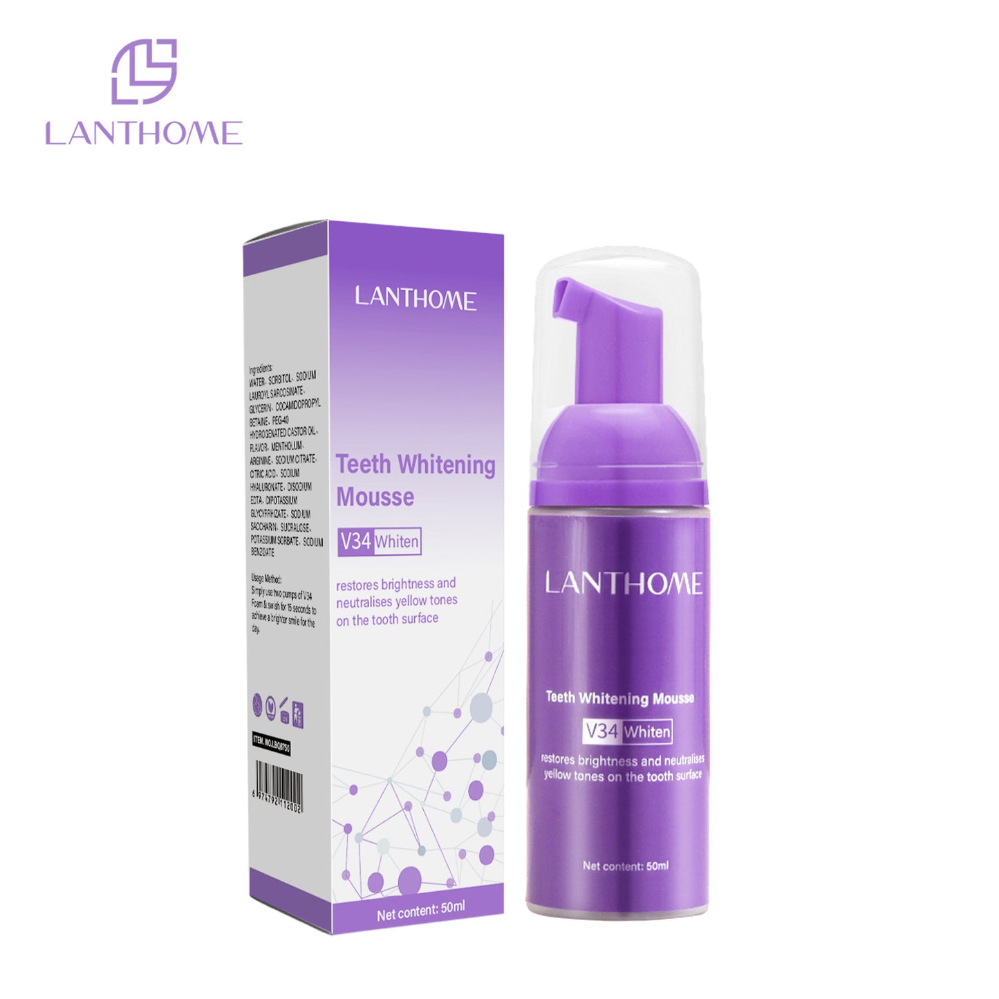 Teeth V34 Whitening Mousse Gel