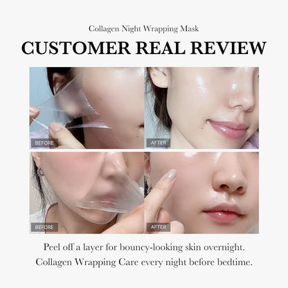Hydrolysed Collagen Tear MaskCollagen Night Wrapping MaskFacial Moisturiser